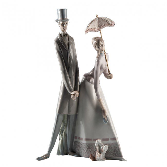Кавалер і дама з парасолькою